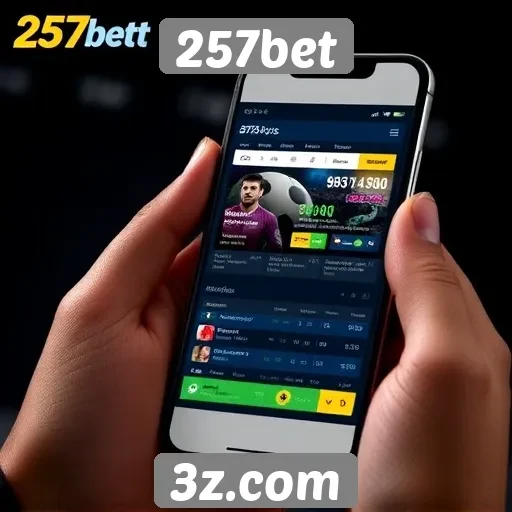 Funcionalidade do site para dispositivos móveis no 257bet