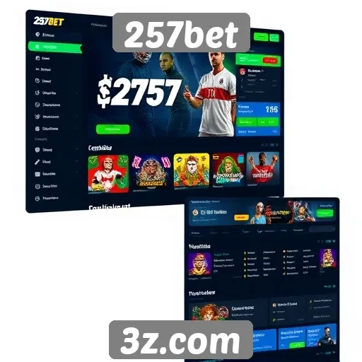 Facilidade de uso na interface do 257bet