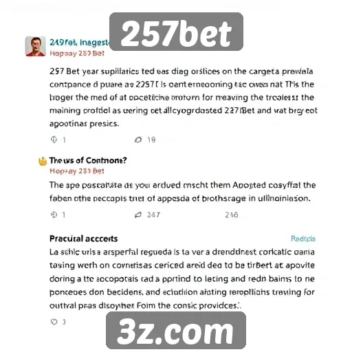 Opiniões de usuários sobre a plataforma 257bet