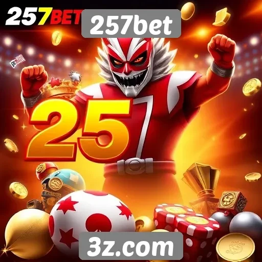 Variedade de jogos disponíveis na plataforma 257bet