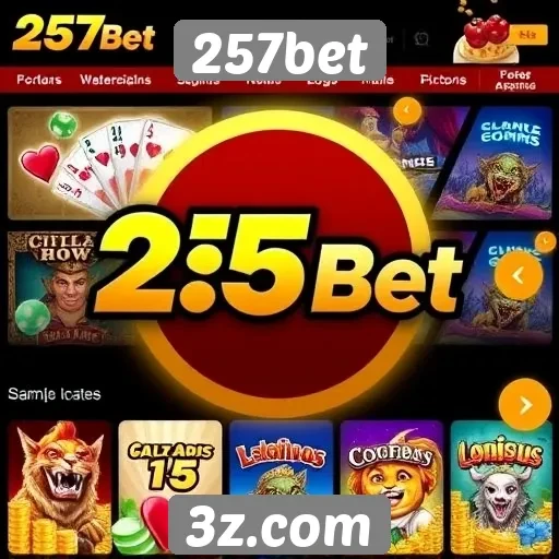 A variedade de jogos disponíveis na 257bet